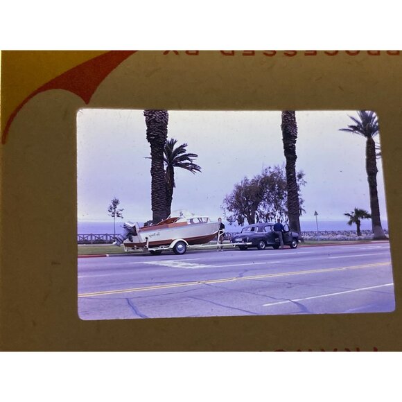 Vtg 1963 Wooden Sail Boat Ship Nautical Vessels Speed Boat Kodak Photo Slides Lo - Picture 5 of 8
